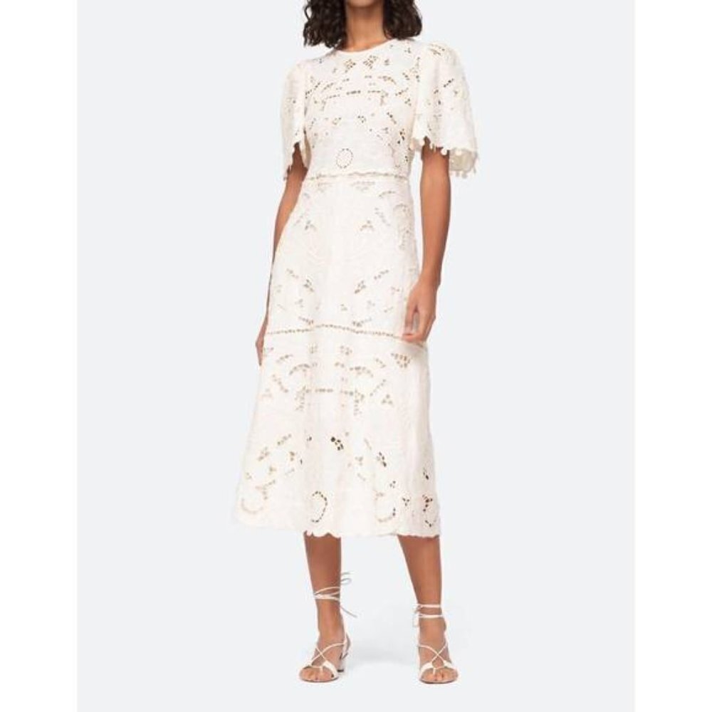 Sea Blaire Organic Cotton Midi Dress‎